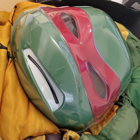 Teenage Mutant Ninja Turtles Raphael TMNT Kids Halloween Costume with Muscle Pad - Picture 3 of 7